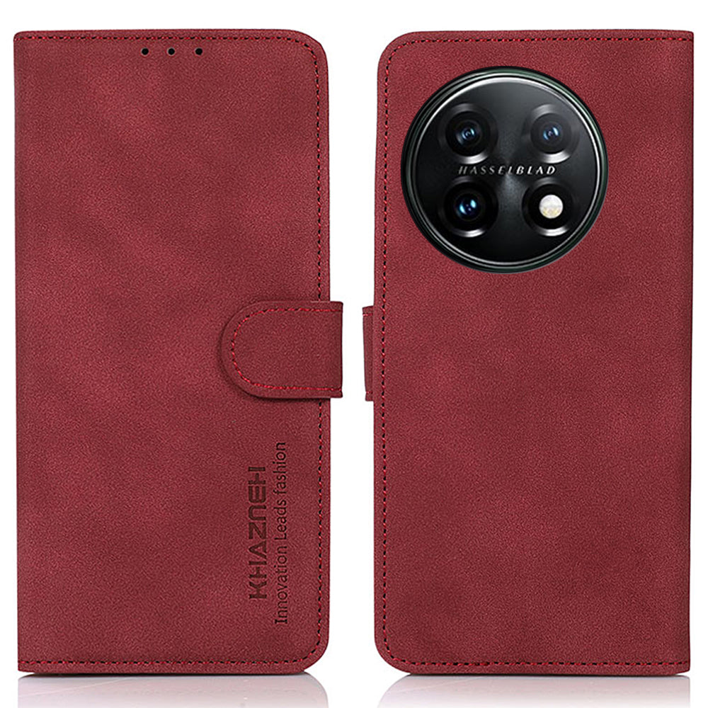 KHAZNEH PU Leather Phone Case for OnePlus 11 5G Textured Magnetic Clasp Stand Wallet Cover KHAZNEH PU Leather Phone Case for OnePlus 11 5G Textured Magnetic Clasp Stand Wallet Cover
